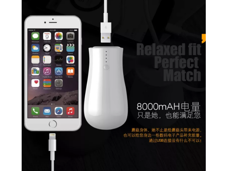 户外蘑菇灯移动电源