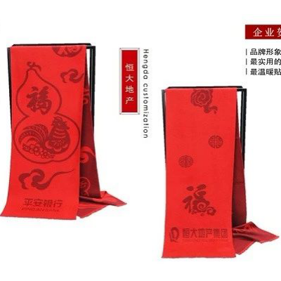 公司年会礼品定制红色围巾，你只能这样选